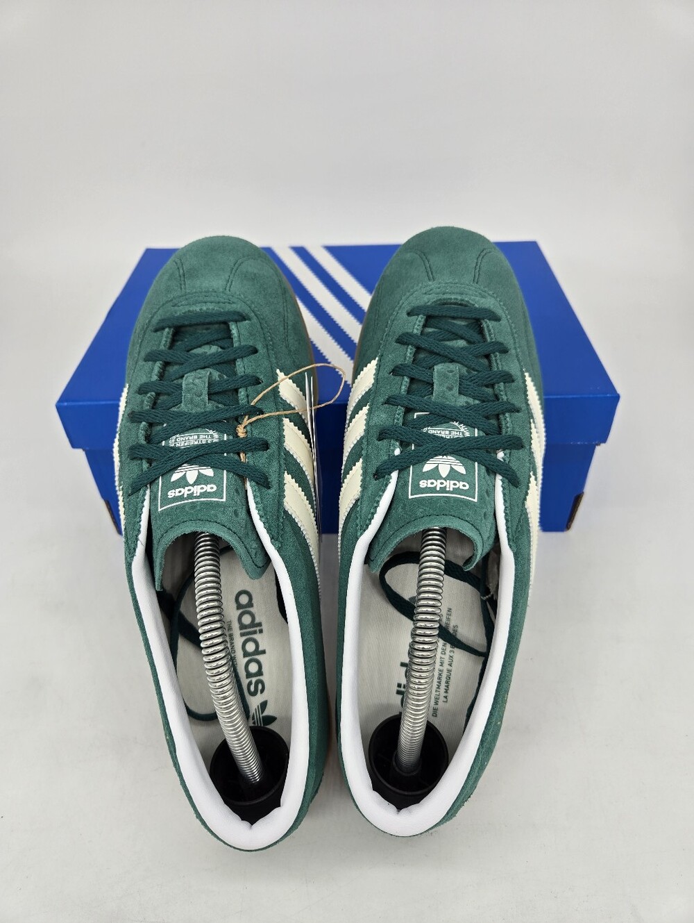 adidas Women's Gazelle Lo Pro JS1310 Collegiate Green White Gum Shoes Size 8 - Picture 5 of 8